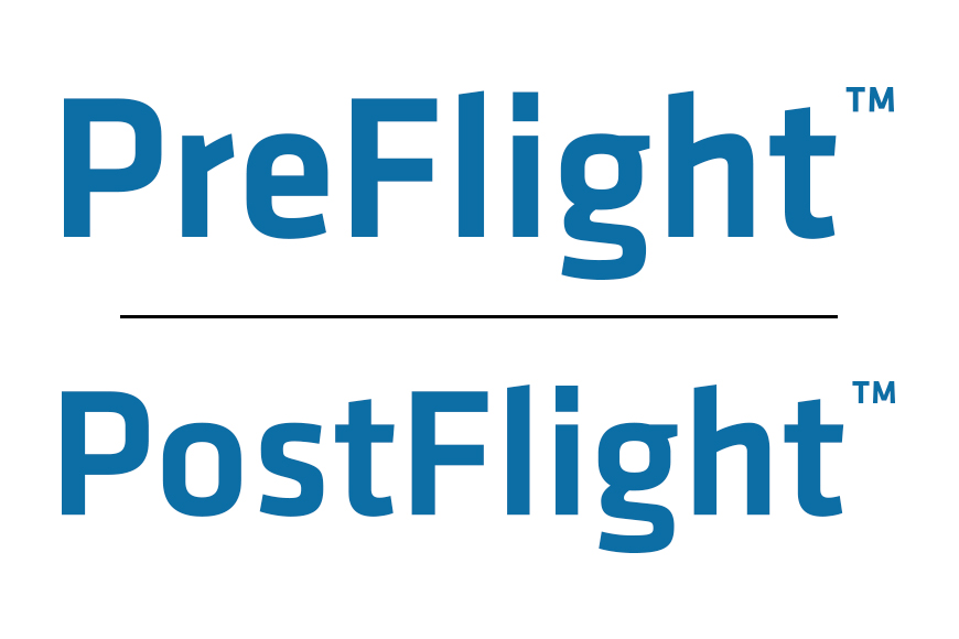 PreFlight Logo, PostFlight Logo